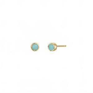 NEW JAXKELLY women's simple stud earrings in amazonite